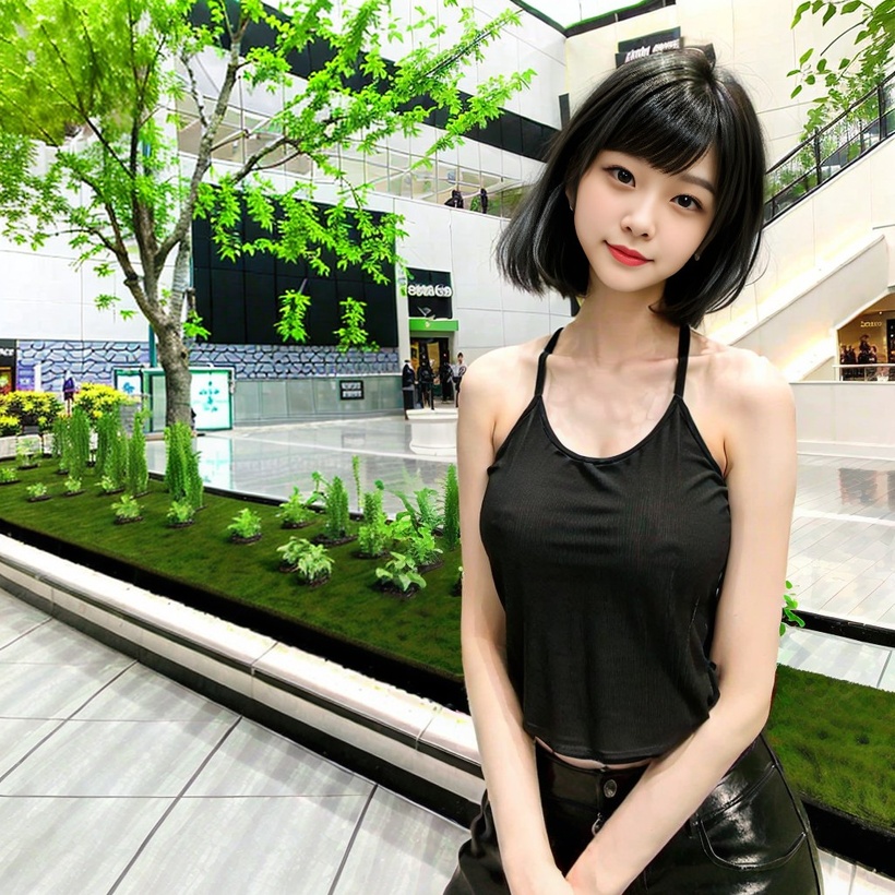 Ivy Wong at a mall
